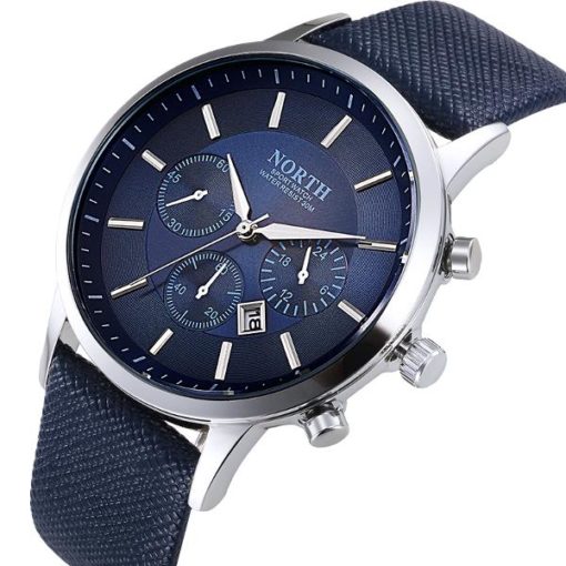 Mens Watch With Blue Face 3