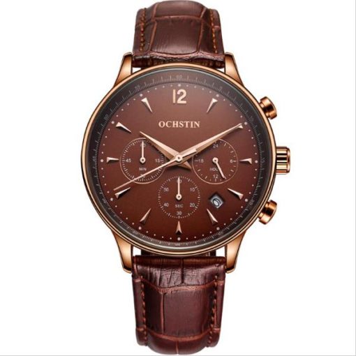 Mens Watch with Brown Face