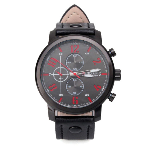 black and red mens watch 2