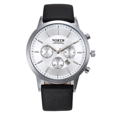 black and silver mens watch